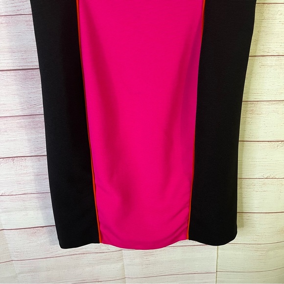 Worthington Pink Black Dress Size Medium - Picture 5 of 7